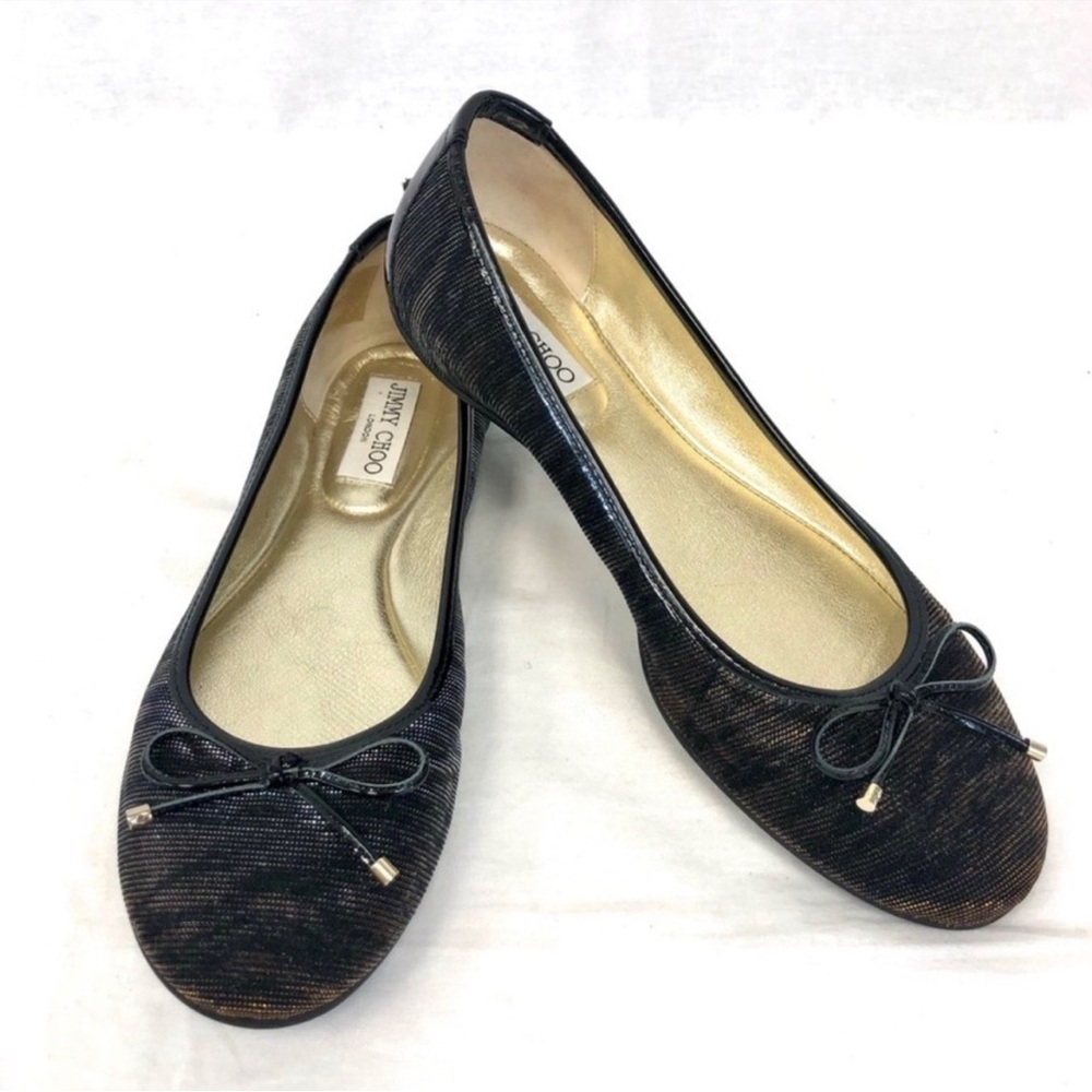 Jimmy Choo Black Ballet Flats - Picture 2 of 5